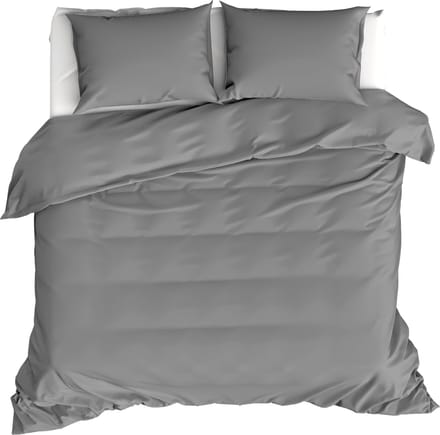 Moodit Dekbedovertrek Basil Grey - Hotelmaat - 260 x 240 cm - Katoen
