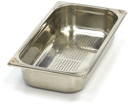 Gastronorm Bak - 1/3 GN - 6,5 cm Diep - RVS - Geperforeerd