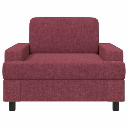 vidaXL - Fauteuil - Wijnrood - Stof