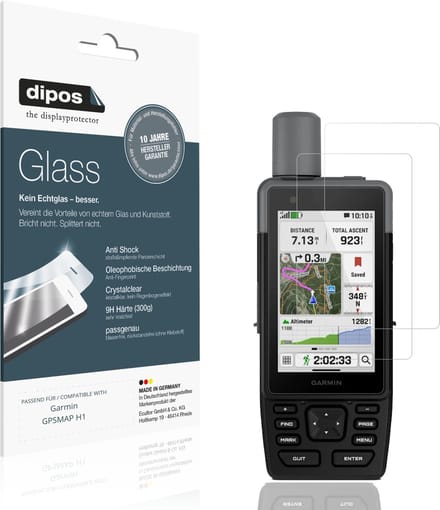 dipos – 2x Pantserfolie geschikt voor Garmin GPSMAP H1 | 9H Screenprotector