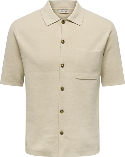 ONLY&SONS - ONSSILAS REG SS SHIRT KNIT - Heren - Gebreide truien