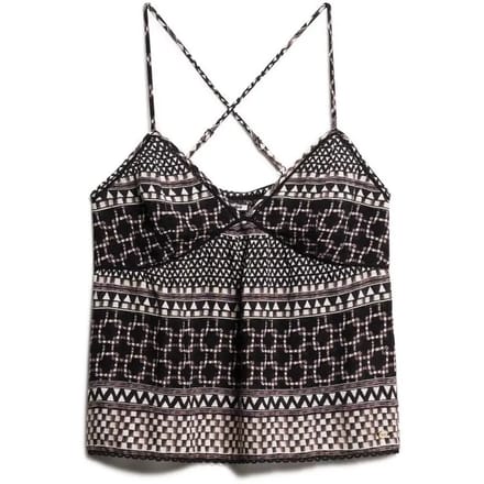 Superdry - Geweven camitopje met print - Dames - Tops