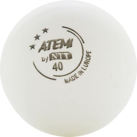 Atemi tafeltennisballen wit 3 ster - 6 stuks - professionele kwaliteit.