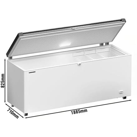Liebherr Vrieskist - 542 liter - RVS deksel Zilver