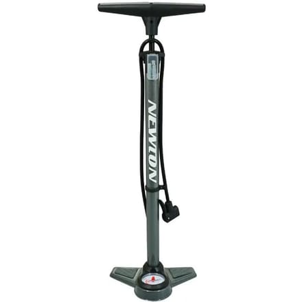 Stalen voetpomp met harsbasis en dubbele koppeling met 11 bar manometer Newton Fpv1 Switch Vp-Vs