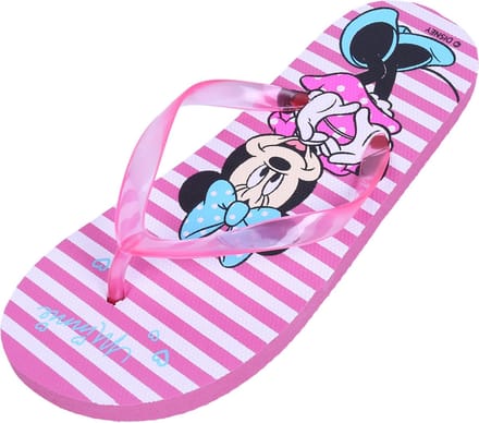 Roze-witte gestreepte teenslippers Minnie Mouse Disney 32-33 EU