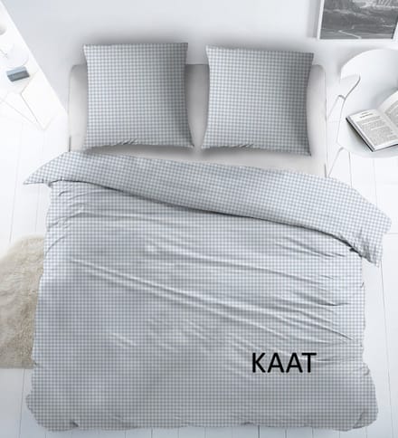 Katoen Laken 2 persoons 240x300 met kussenslopen KAAT BLEU
