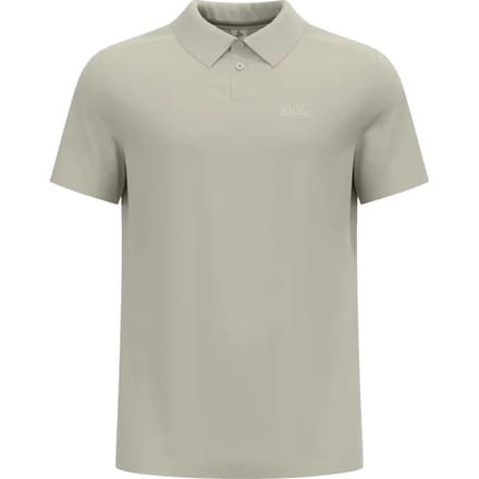 Odlo Essential Solid Korte Mouw Poloshirt Beige M Man