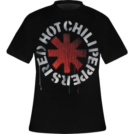 T-shirt Rock à Gogo Red Hot Chili Peppers - Stencil Asterisk