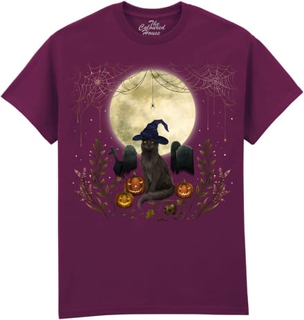 Kat Halloween Cat The Coloured House T-shirt 3XL