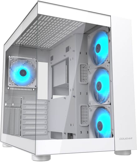 Cougar CGR-5KA1W-RGB PC-behuizing Meerdere kleuren Geïntegreerde verlichting, Zijvenster