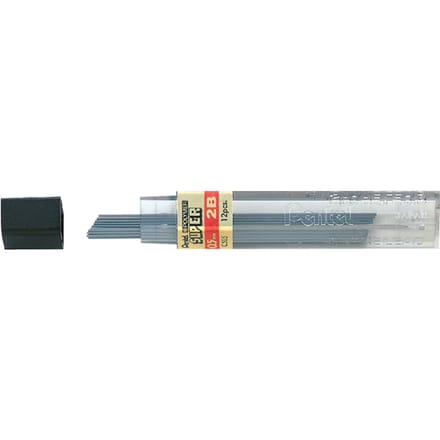 Pentel vulpotlood vulling potloodstift 2B - 0.5 mm - 12 stiften