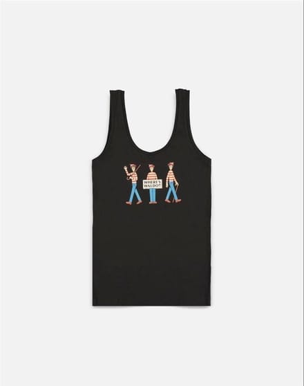 Where's Waldo? Tanktop - S - Zwart