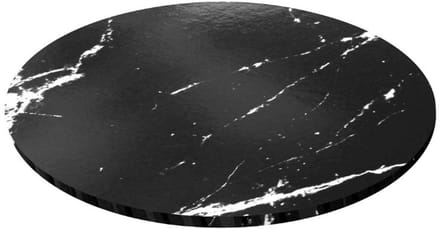 Simply Making Matt Masonite Board Rond Zwart Marmer 20cm