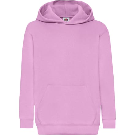 Fruit of the Loom Kinderen/Kinderen Classic Hooded Sweatshirt (Lichtroze)