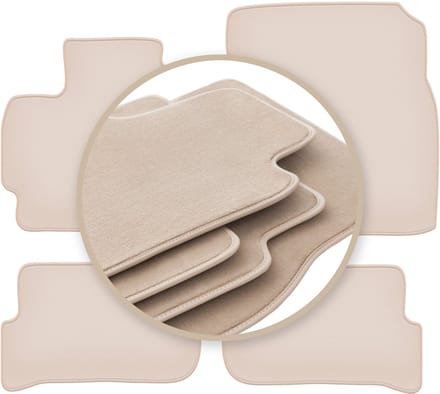 PREMIUM beige vloermatten voor: Mitsubishi Space Star II hatchback 2013-