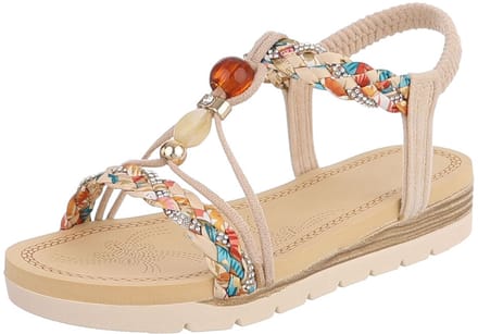 Dames slipper met gespen en pareldetail Mt:37