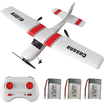 Z53 RC Vliegtuig 2,4 GHz Geïmporteerde Gyroscoop EPP Afstandsbediening Vliegtuigen RC Zweefvliegtuig Vliegtuig Speelgoed Vliegtuig RC 3 battery rood
