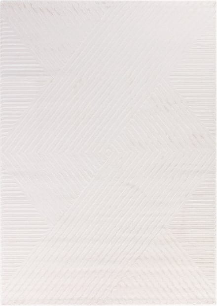 Flycarpets Cara Modern Japandi Intersecto Vloerkleed - Creme - 240x340 cm