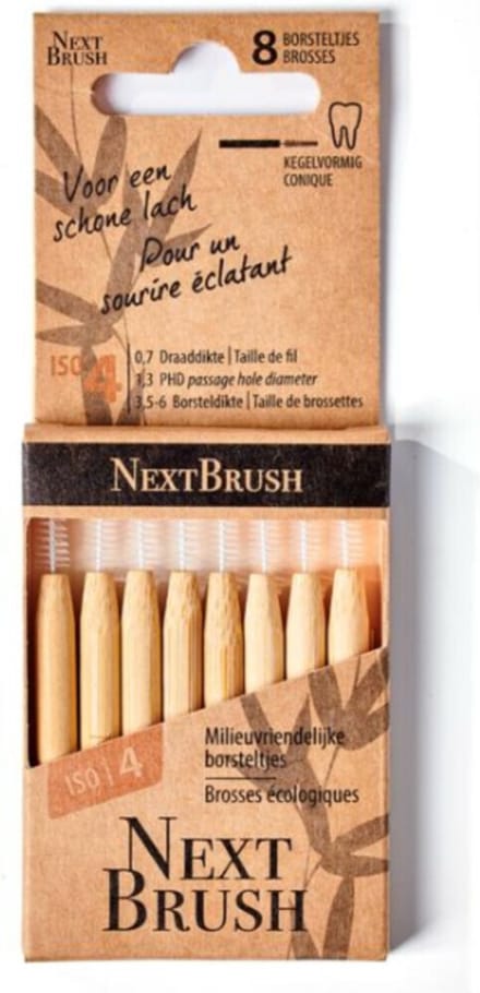Nextbrush Ragers Bamboe ISO 4 - 8 stuks