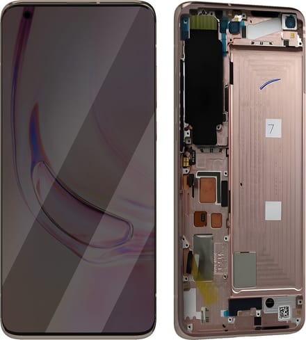 Xiaomi, Scherm + Kader Geschikt voor Xiaomi Mi 10 Pro Bloc Compleet alpinistisch scherm, Wit