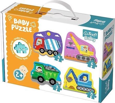 Trefl Baby Voertuigen op de Bouwplaats Legpuzzel - 18 stukjes - Vanaf 3 jaar