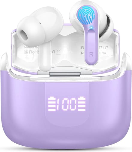 Bluetooth 5.3 Sporthoofdtelefoon met Microfoon en Dubbel LED-display - IP7 Waterdicht