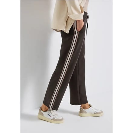 Gestructureerde broek met rechte leg