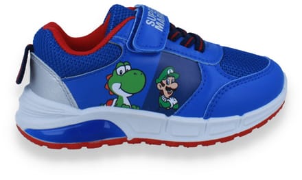 Super Mario Jongens Sneaker Met Lichtjes | Blauw | Maat: 28