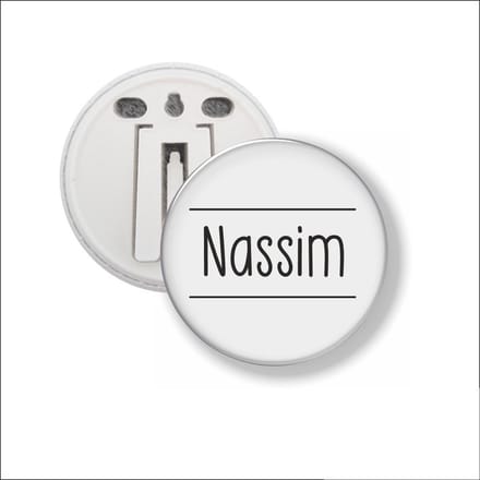 Button Met Clip 58 MM - Nassim