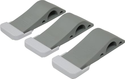 Aidapt Deurstoppers - Anti slip duurzaam 3 stuks - Grijs
