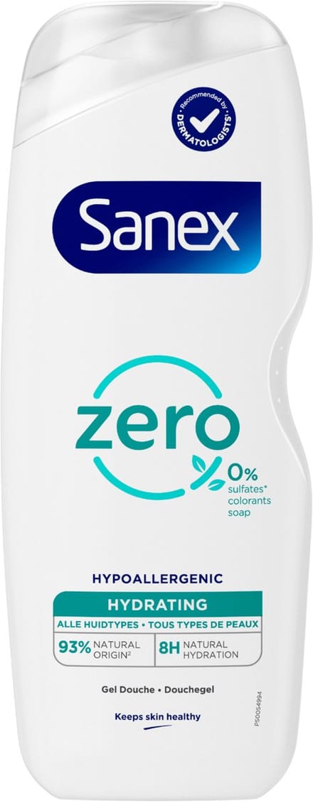 Sanex Douchegel - 600ml - zero - hypoallergenic hydrating