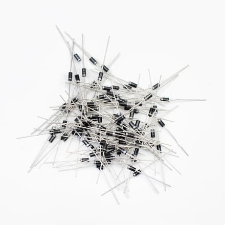 100 Stuks 1N4004 Gelijkrichterdiodes - 1A, 400V Siliconen Gelijkrichters