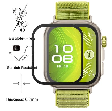 Dailygoods - 3 Stuks Screenprotectors voor Smartwatch Volledige Bescherming