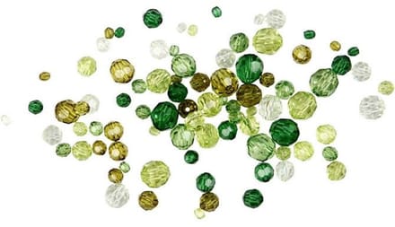 Creotime Facetkralen Mix Groen 45 G