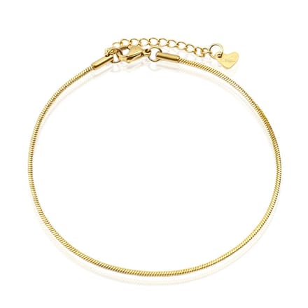 LGT JWLS Enkelband Serpentine Goudkleurig - 1mm