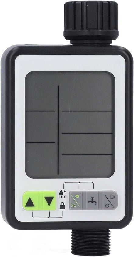 Sproeitimer - Automatische bewatering - Planten water geven - Met regensensor - 32 Inch LCD - Zwart