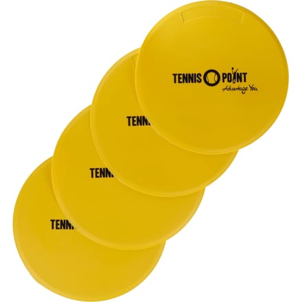 Tennis-Point 4er Pack Markeringskringen-Geel,Zwart