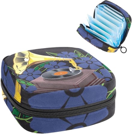Periode Pouch - Opbergtasje Maandverband - Discrete Opslag - Groot en Klein Compartiment - 12x17x17 cm - Meerkleurig