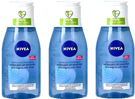 NIVEA Oog makeup Reinigingslotion - Extra mild - 3 x 125 ml