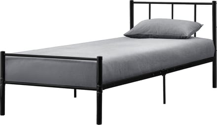 Metalen bedframe Hercules incl. bedbodem 90x200 cm zwart