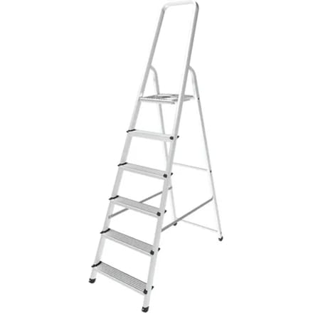 Sencys Huishoudtrap Aluminium 6-treeds