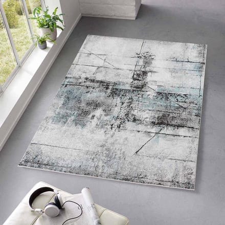 Abstract vloerkleed - Arlo blauw 200x280