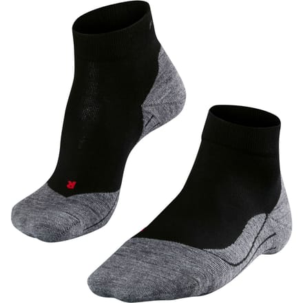 FALKE RU4 Short anti-blaar katoen functioneel materiaal hardloopsokken heren zwart - maat 44-45