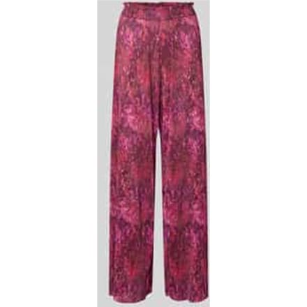 wide fit broek in plooi-look