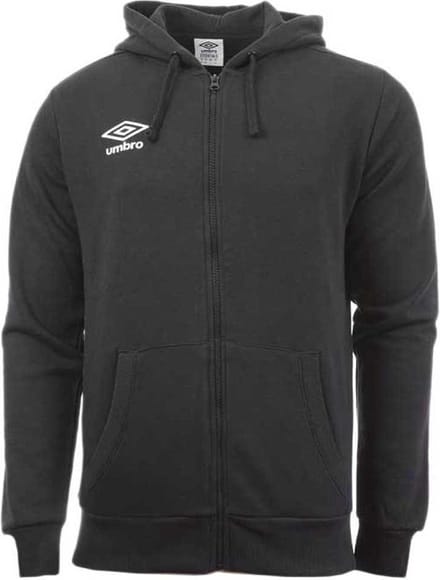 Umbro Small Logo Sweatshirt Met Rits Zwart 8 Years Jongen