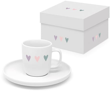 Espressotas Heart Infusion - in geschenkdoosje