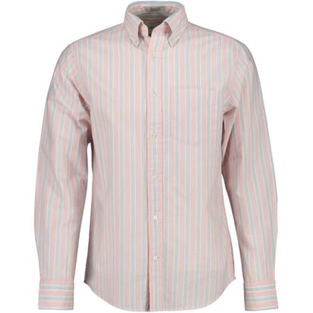 Gant Overhemd Archive Oxford Stripe Organic Cotton Washed Pink / male
