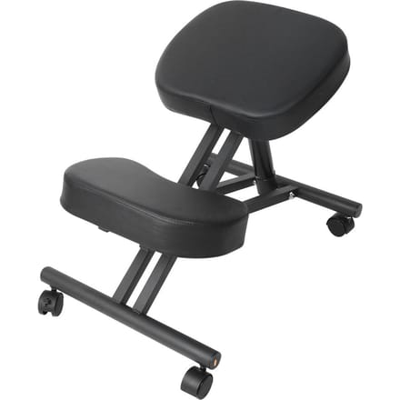 Zware Kniekruk Orthopedische Kruk Ergonomisch Houdingsframe Zitting voor Thuiswerkplek black