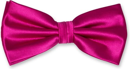 E.L. Cravatte Strik - Fuchsia - Satijn Polyester Vlinderdas
